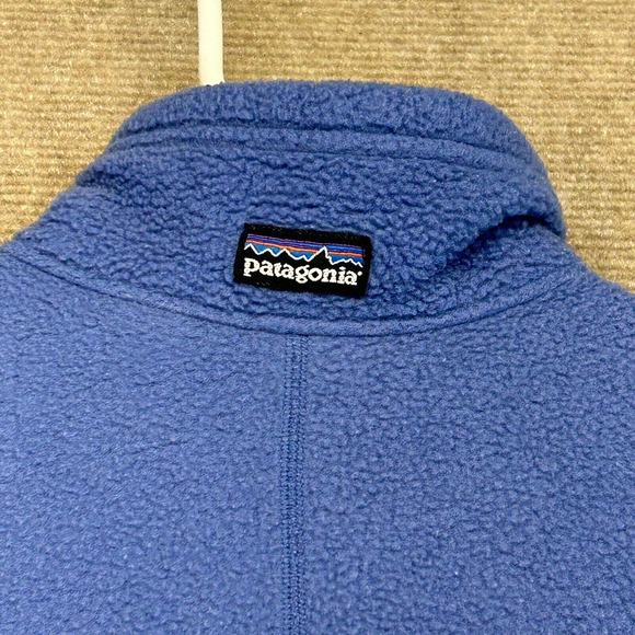 Patagonia Vintage Synchilla Fleece Vest Women's Small Blue Full Zip Made in USA - Picture 11 of 11